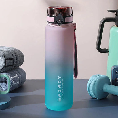 Botella de agua degradada – Sin BPA, gran capacidad, a prueba de fugas (600ml / 750ml / 1000ml)