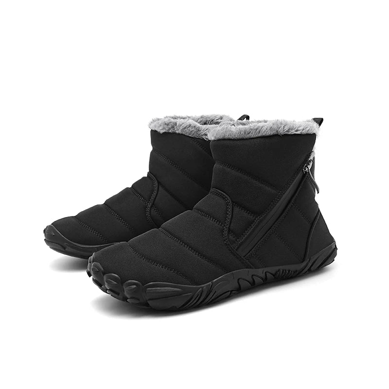 2026 Kids Wide Toe Barefoot Snow Boots Boys Girls Winter Shoes Outdoor Waterproof Sneakers Girls Boys Non-Slip Warm Snow Boots