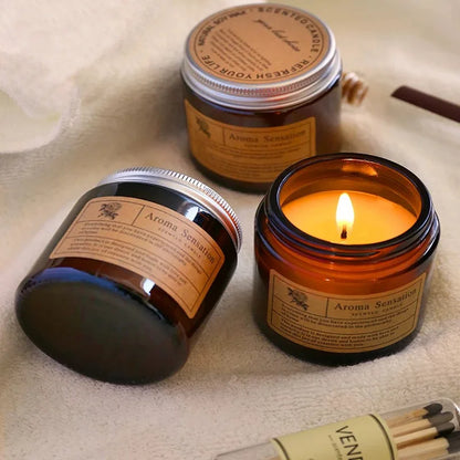 Luxuriöse, handgegossene Sojawachs-Kerze | 11 charakteristische Düfte | Rauchfreie Aromatherapie | Geschenk für Hochzeit, Party & Heimdekoration