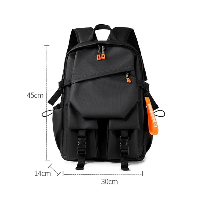 Luxury Men's 15.6" Laptop Backpack - Waterproof High-Capacity Travel & School Bag