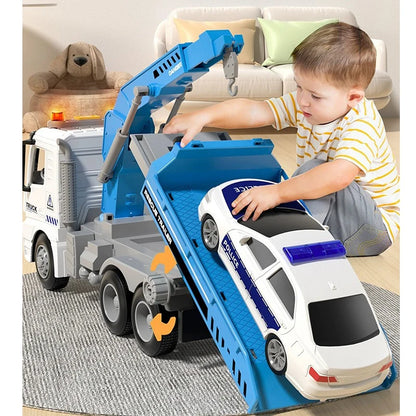 Inertia Rescue Crane Trailer Toy with Lights & Sounds