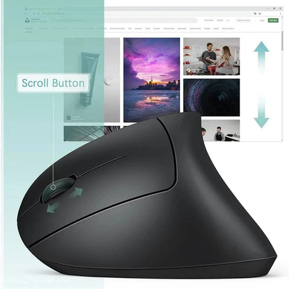 Vertical Ergonomic Wireless Mouse – 2.4 GHz, Adjustable DPI