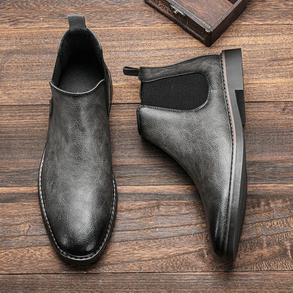 Herren-Chelsea-Boots im Slip-on-Stil mit eckiger Zehenpartie