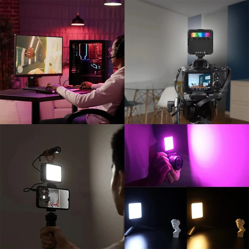 Pocket RGB Video Light – Rechargeable Mini LED Fill Light