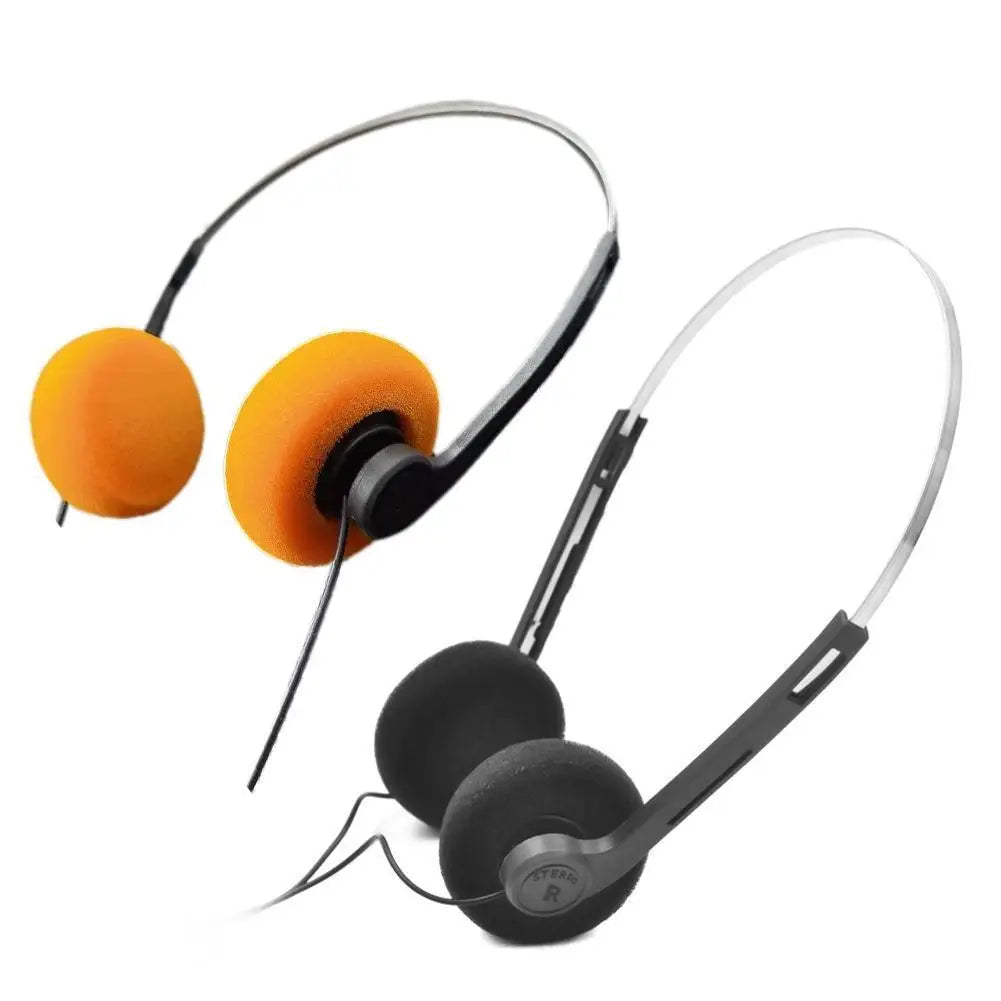 Retro Wired On-Ear Headphones – Lightweight Vintage Style
