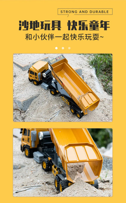 Large Dump Truck Toy with Unloading Bed – Realistic Construction Model