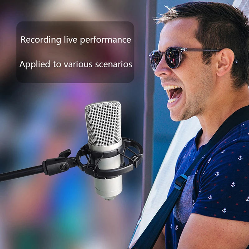 Universal Microphone Shock Mount – Anti-Vibration Mic Holder
