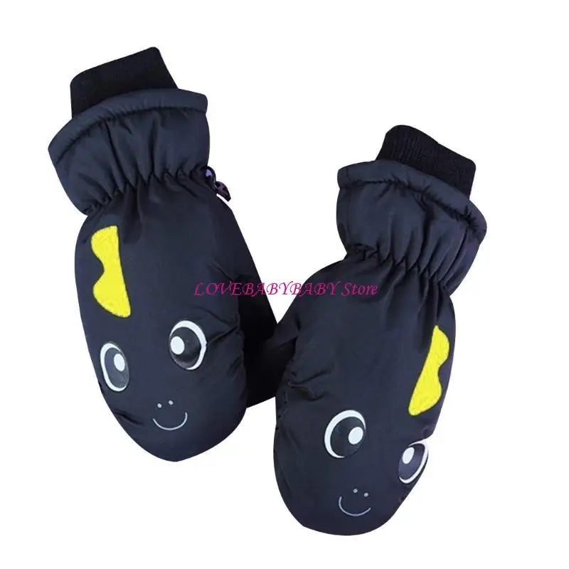 Kids' Printed Ski Mittens – Warm Snow Mittens for Ages 3–6