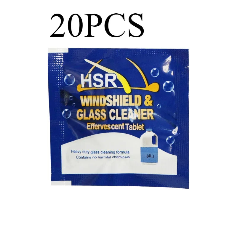 Car Windshield Glass Concentrated Washer Tablets Car Effervescent Washer Fluid Wiper Glass Solid Cleaning Tablets for Car Window