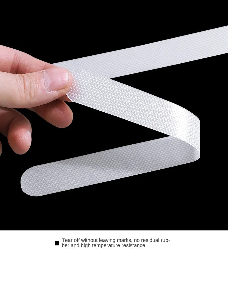 Transparent Non-Slip Adhesive Strips for Bath & Stairs