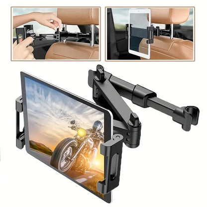 Verstellbare Tablet- und Handyhalterung für die Autokopfstütze