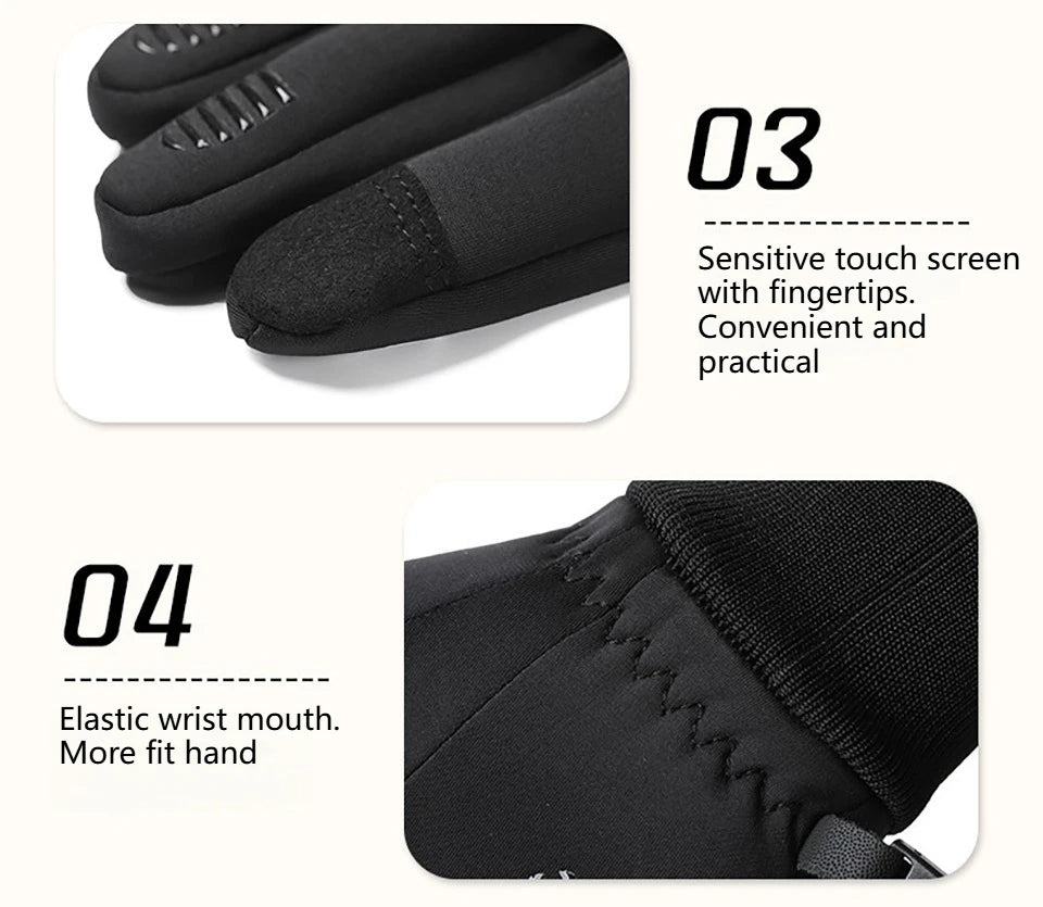 Kids' Thermal Touchscreen Sports Gloves – Anti-Slip (Ages 6–16)