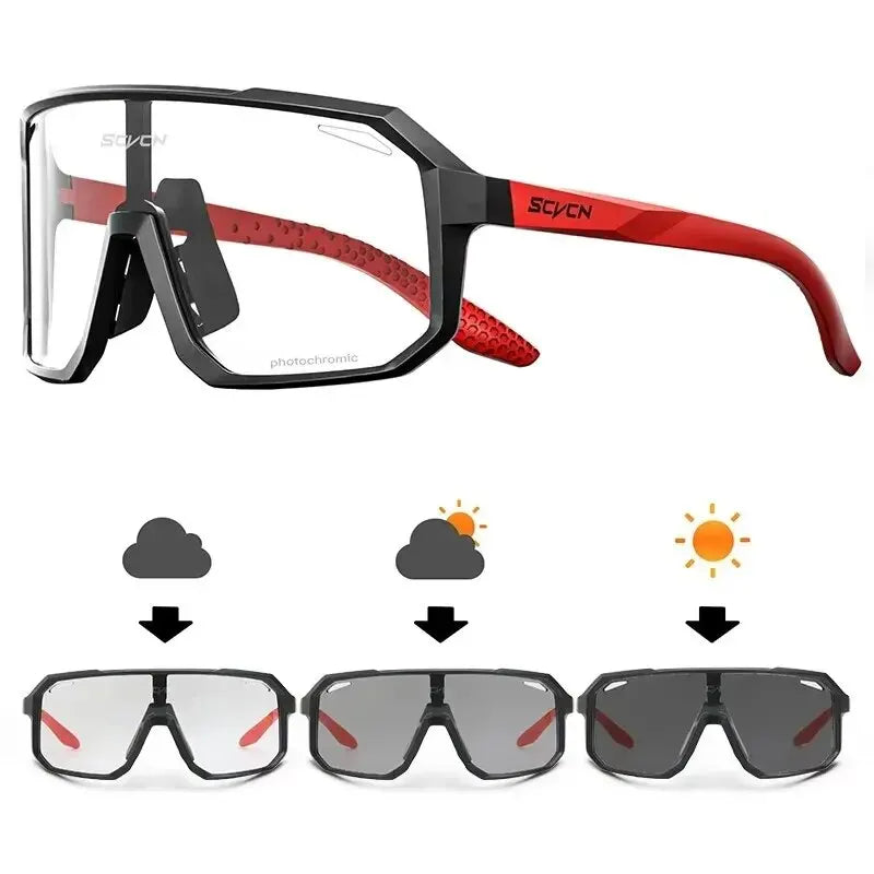 Photochromic Cycling Glasses – UV400 Sports Sunglasses for Men & Women | Bike, Hiking & Outdoor