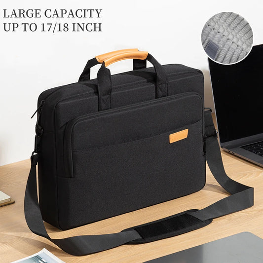 Men's Office Laptop Briefcase 15.6"-17.3" - Fits MacBook Pro 16, HP, Acer & Asus