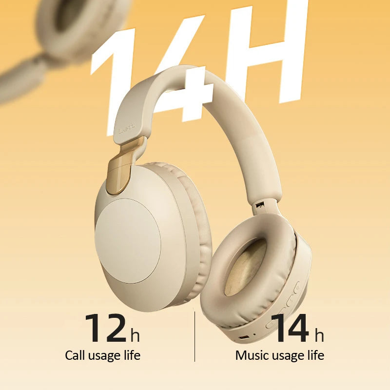 Wireless Bluetooth Over-Ear Headphones – BT 5.1, Built-In Mic, Wired or Wireless