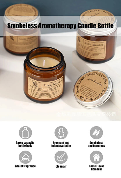 Luxuriöse, handgegossene Sojawachs-Kerze | 11 charakteristische Düfte | Rauchfreie Aromatherapie | Geschenk für Hochzeit, Party & Heimdekoration