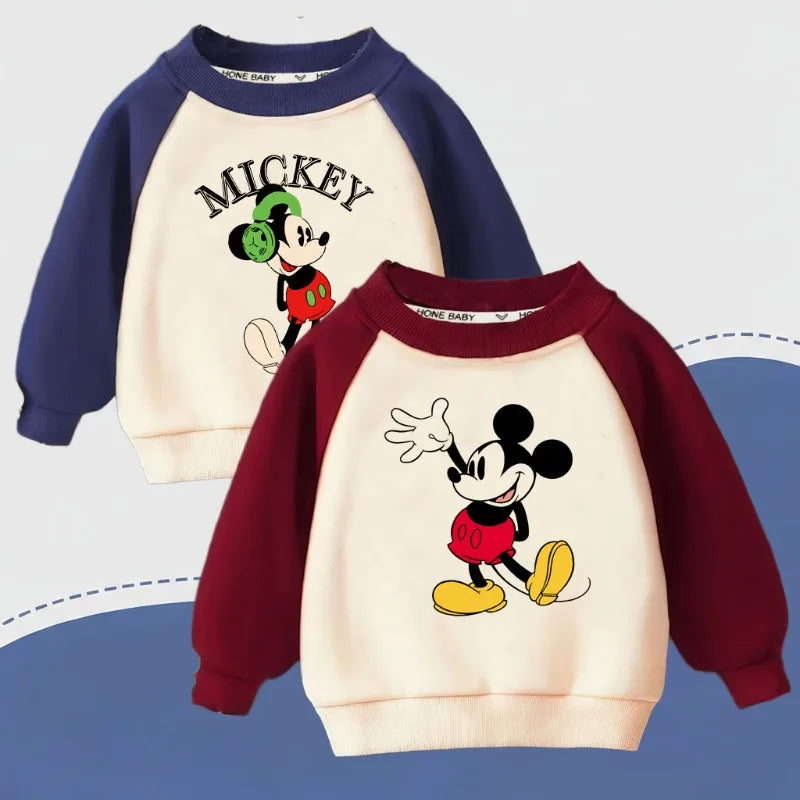 Boys' Cartoon Spliced Hoodie - Long Sleeve Sweatshirt Pullover, 9M-8Y