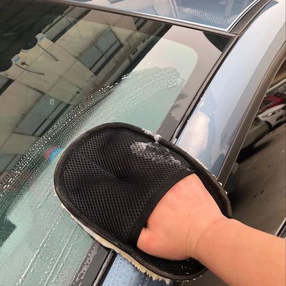 Weicher Autowaschhandschuh – Schwarz