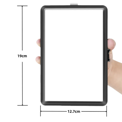 Panel de luz de relleno LED de 8 pulgadas – Luz de video USB bicolor con filtros de color