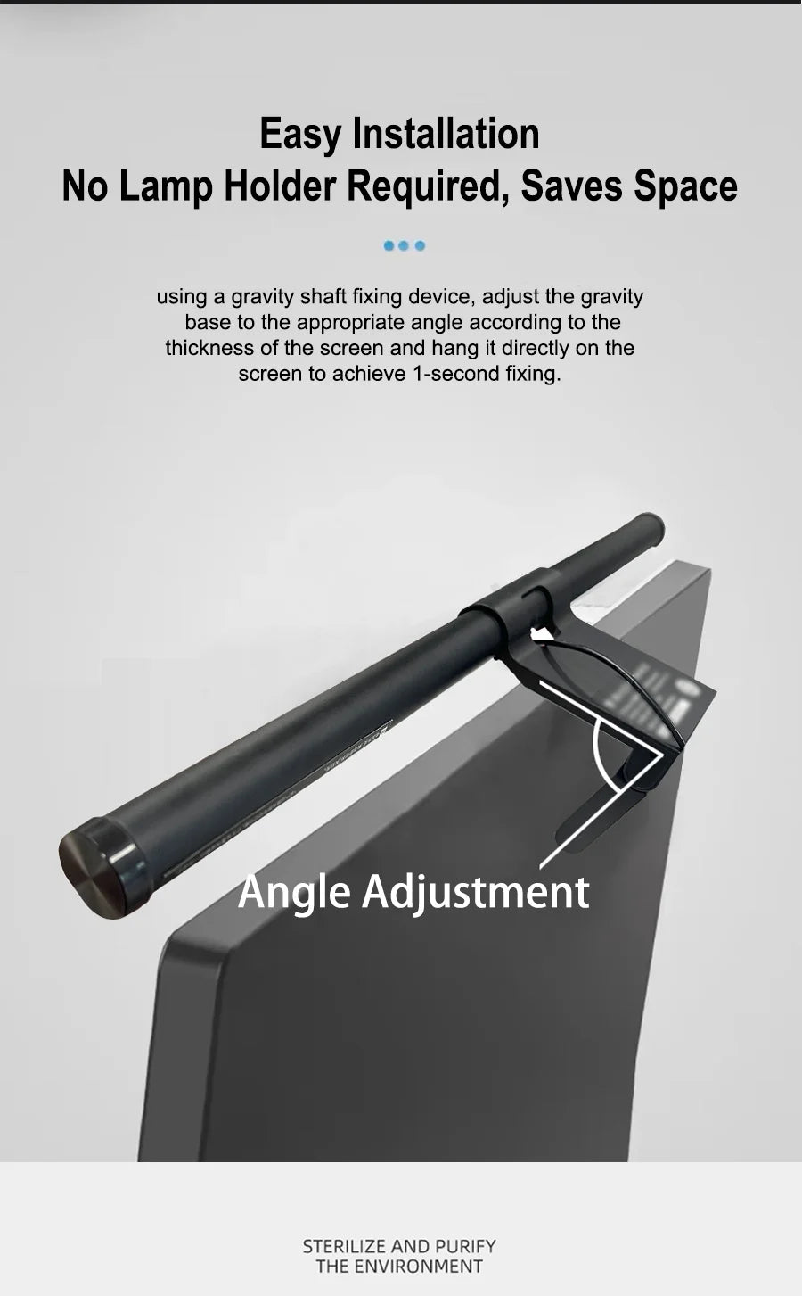Monitor Light Bar – USB LED Screen Lamp with Stepless Dimming