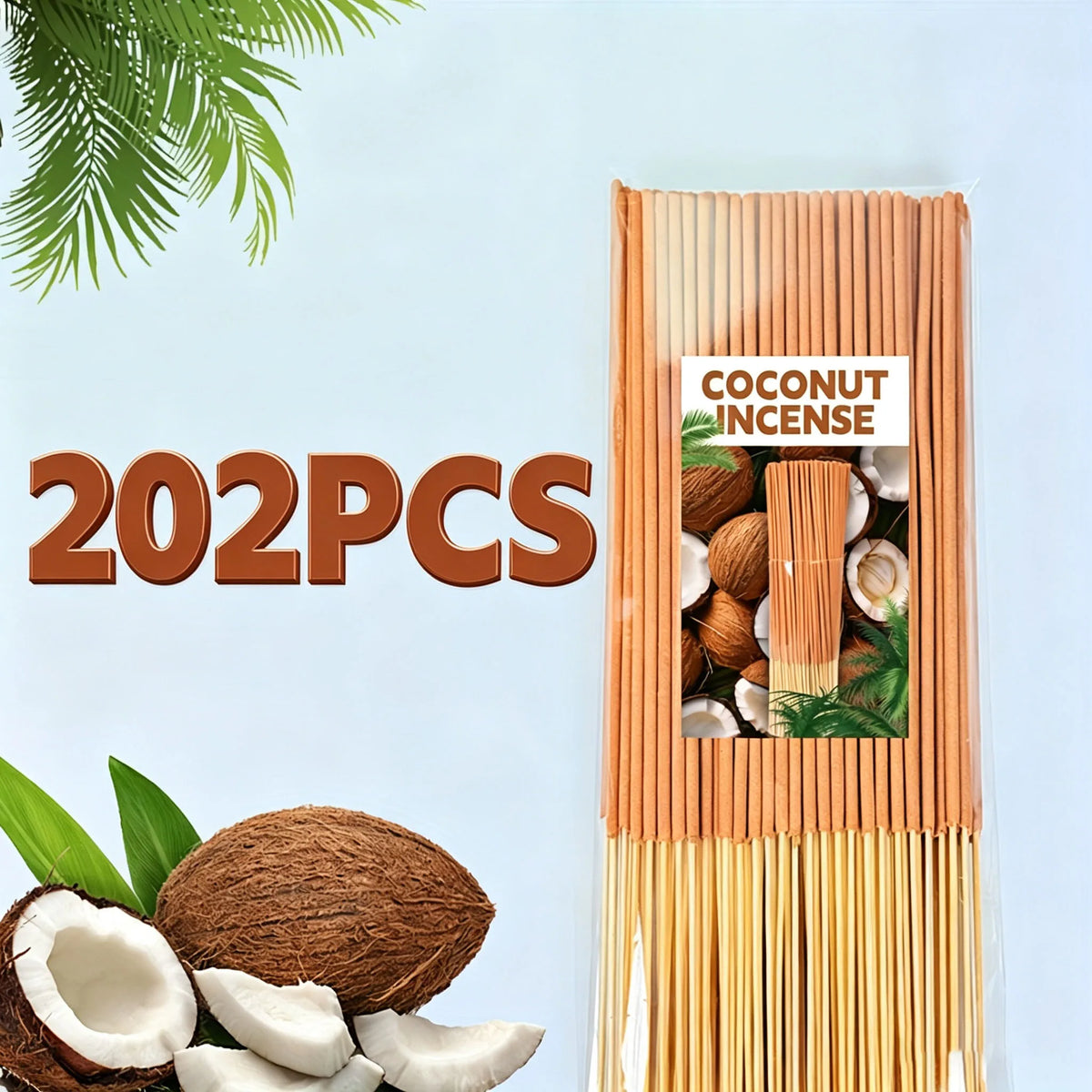 102/202 pieces of natural coconut vanilla scented candles, lasting 30-40 minutes, purify the air, create a fresh atmosphere for the bedroom/living room, suitable for offices, yoga, reading relaxation, and as a creative