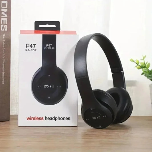 Foldable Bluetooth Headphones – Over-Ear Wireless with Mic
