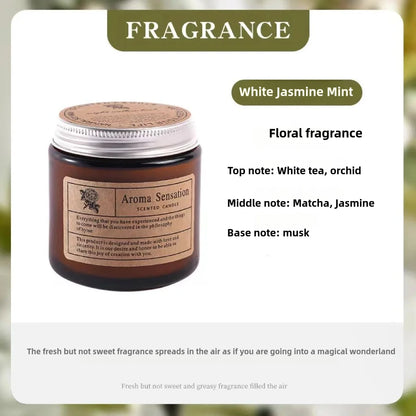 Luxuriöse, handgegossene Sojawachs-Kerze | 11 charakteristische Düfte | Rauchfreie Aromatherapie | Geschenk für Hochzeit, Party & Heimdekoration