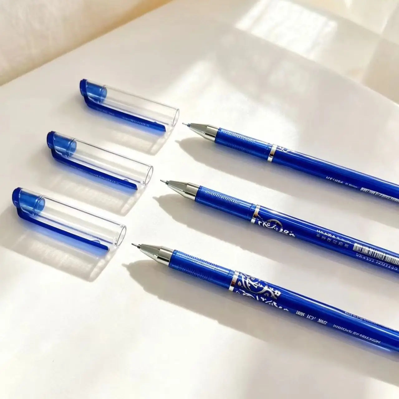 Erasable Gel Pen Set Smooth Writing Blue Black Ink Erasable Pens for School Office Student Stationery DIY Supplies