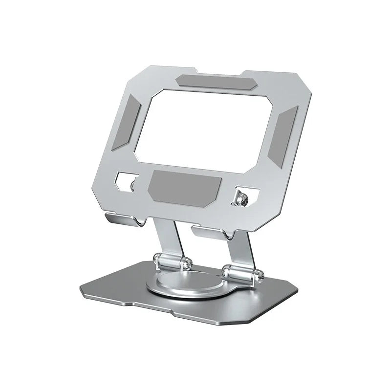 Sturdy 360° Rotation Laptop Stand Adjustable Foldable Notebook Holder Space-saving Durable Desktop Riser for 10-17 Inch Laptops