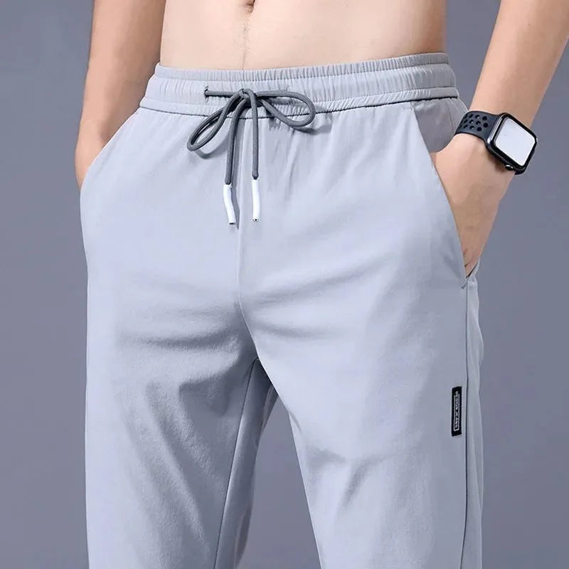 Men's Lightweight Ice Silk Business Casual Pants