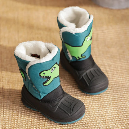 Toddler Animal Snow Boots – Plush-Lined Non-Slip Winter Boots