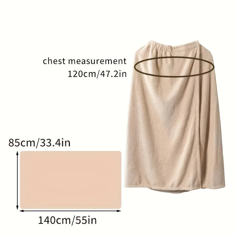 Bath Wrap & Hair Turban Set – Soft Microfibre Shower Wrap