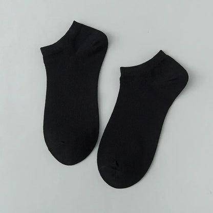 Men's Thin Low-Cut Socks – 10 Pairs, Breathable Everyday Ankle Socks