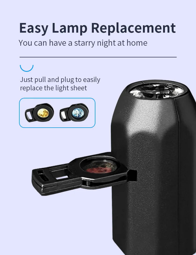 Rotating Christmas Projector Night Light – 4 or 10 Pattern Modes