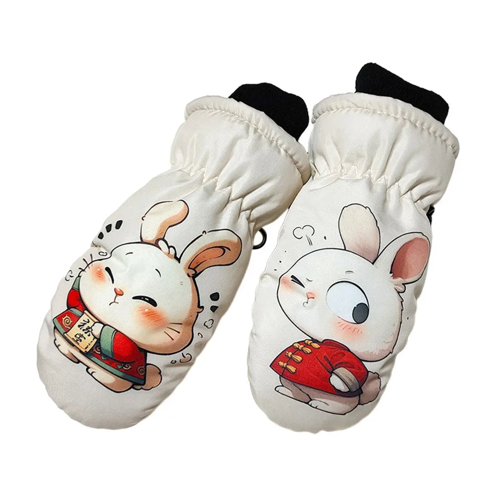 Little Kids' Snow Gloves – Windproof Non-Slip Ski Gloves (Ages 2–5)