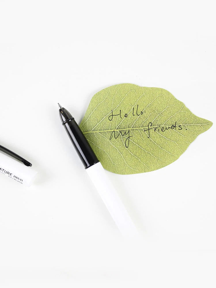 50 Sheets Leaf shape Sticky Note Pads cute Self-Adhesive Memo Notepad kawaii School Office Supplies Stationery