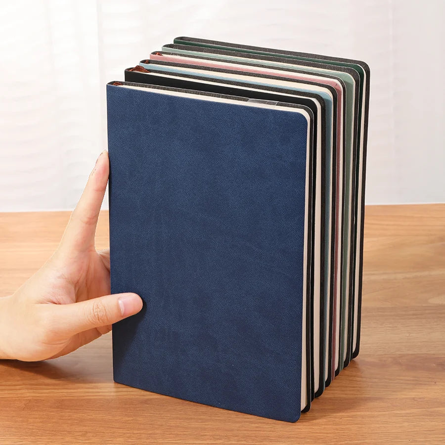 دفتر ملاحظات A5 من الجلد الناعم، 120 صفحة، أدوات مكتبية، غطاء مقاوم للماء، ملمس مريح، الأكثر مبيعًا