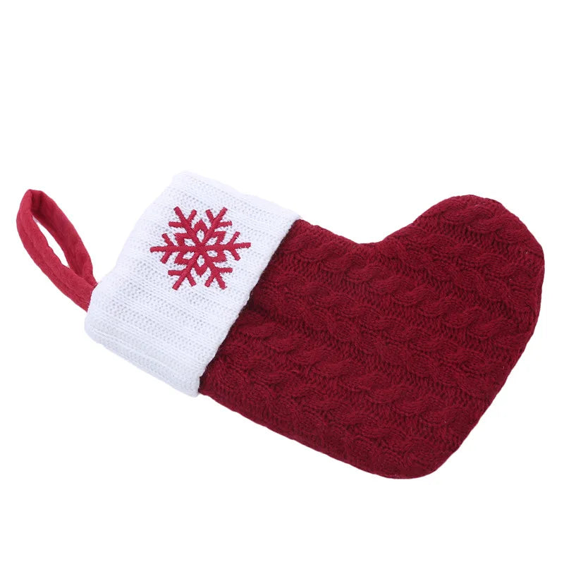 Knitted Initial Christmas Stocking – Letter A–Z Personalized
