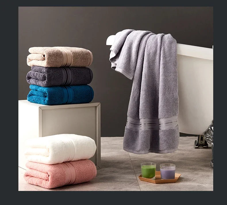 Luxury Egyptian Cotton Towel Set – 3 Pieces, Solid Colours