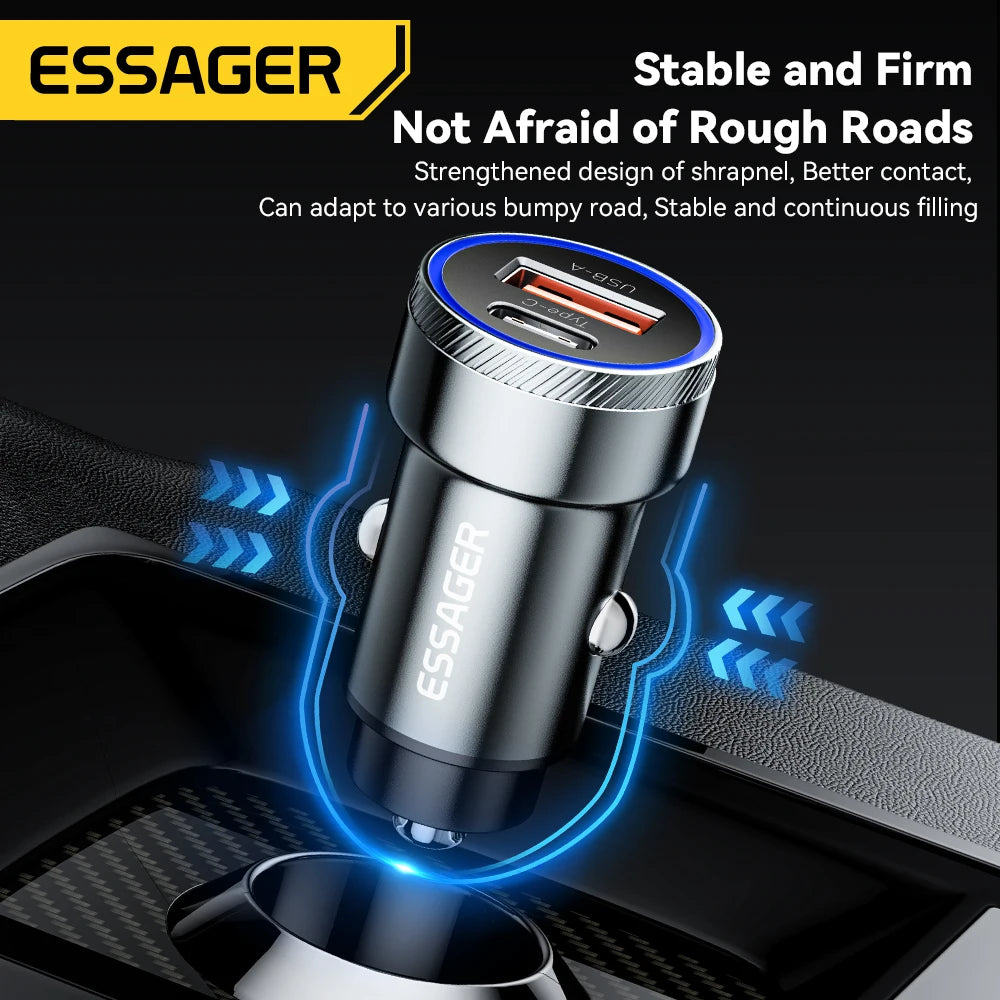 Essager 54W USB-C & USB-A Car Charger
