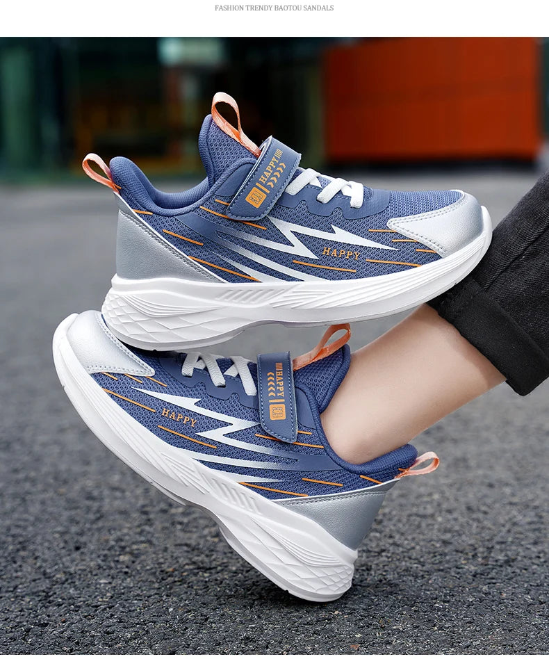 Cute Girls Casual Shoes White Mesh Sneakers Student Kids Summer Sock Footwear Fashion Children Sport Shoes Tenis Running Autumn
