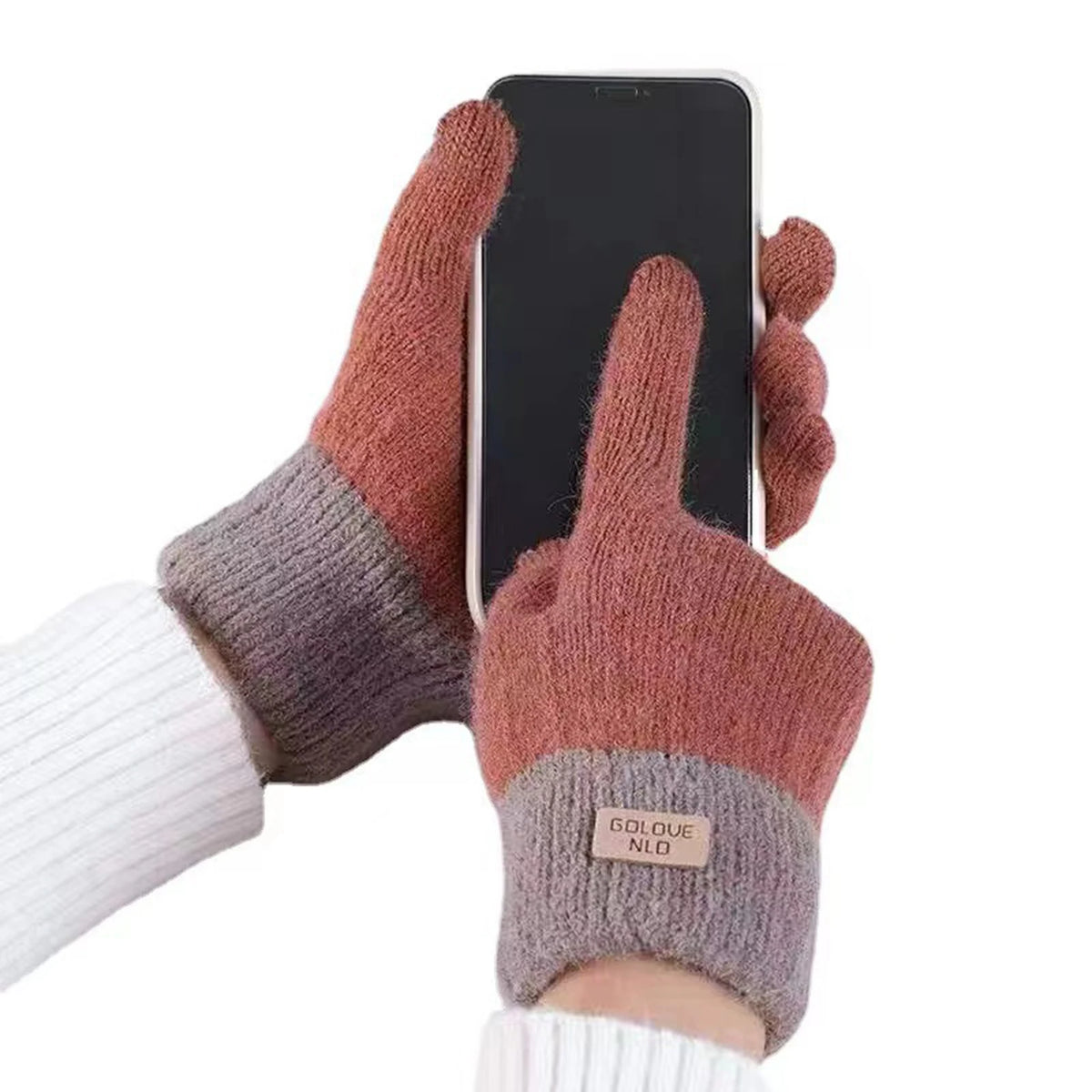 Women's Cable Knit Touchscreen Gloves – Fleece-Lined