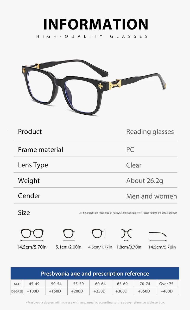 Blue Light Glasses – Square Computer Glasses for Men & Women