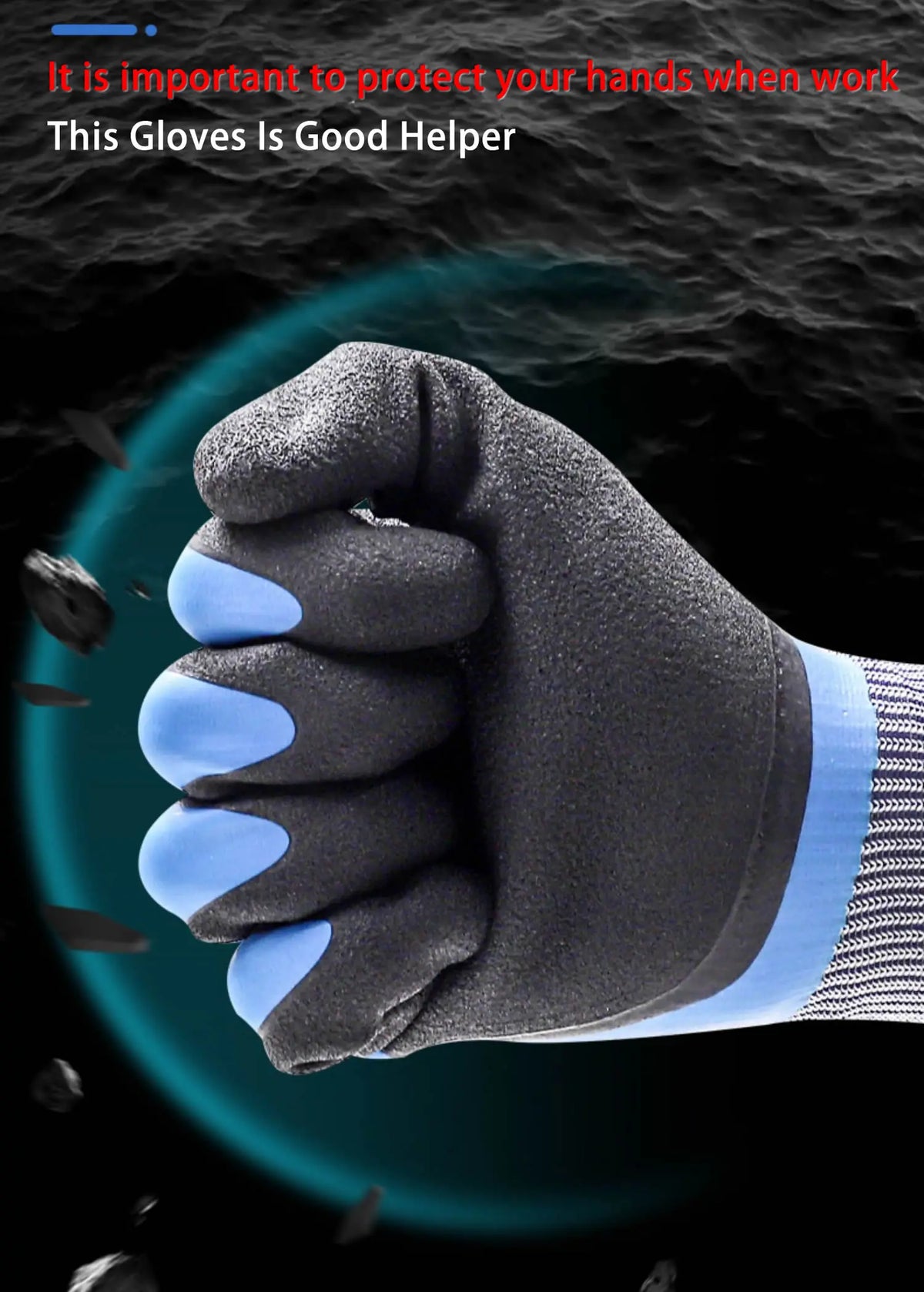 Insulated Work Gloves – Latex Grip Thermal Gloves