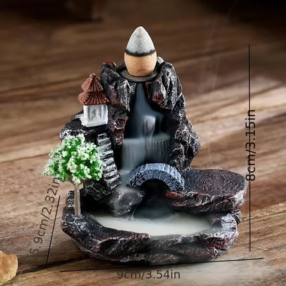 Backflow Incense Burner – Waterfall Incense Holder Decor