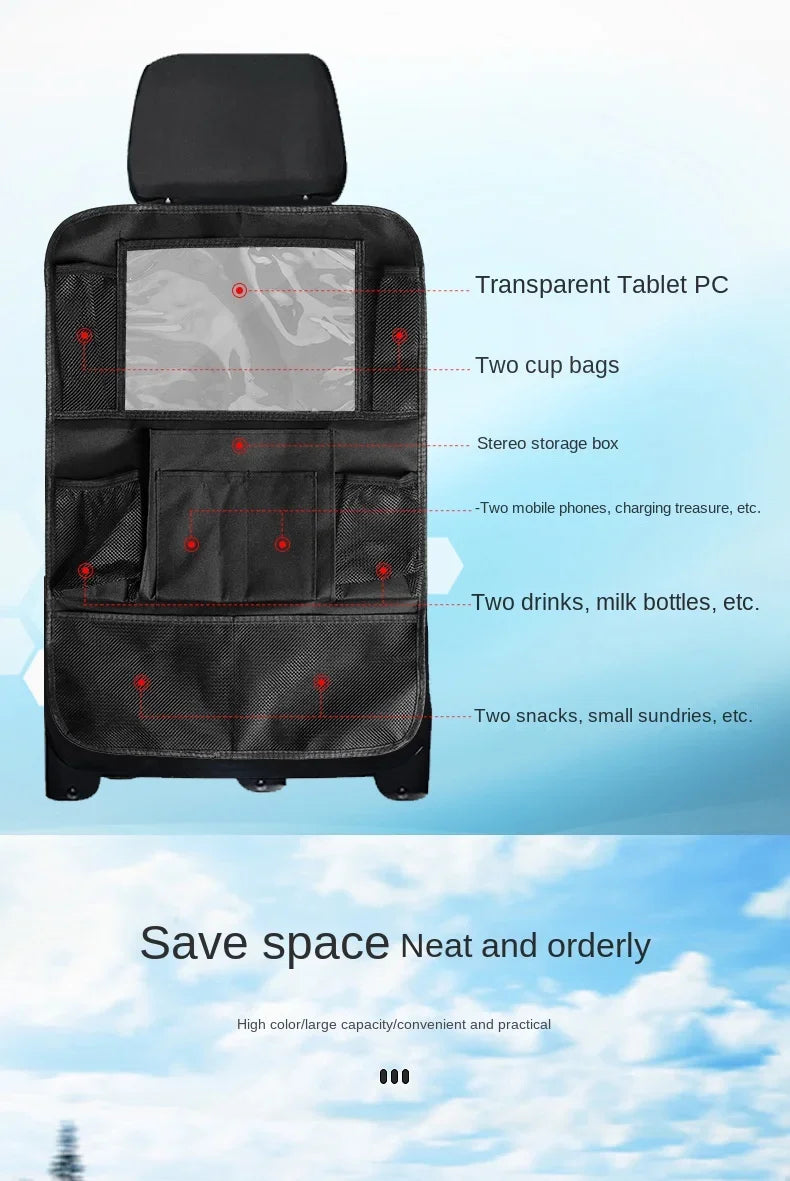 Car Backseat Organizer with Tablet Holder