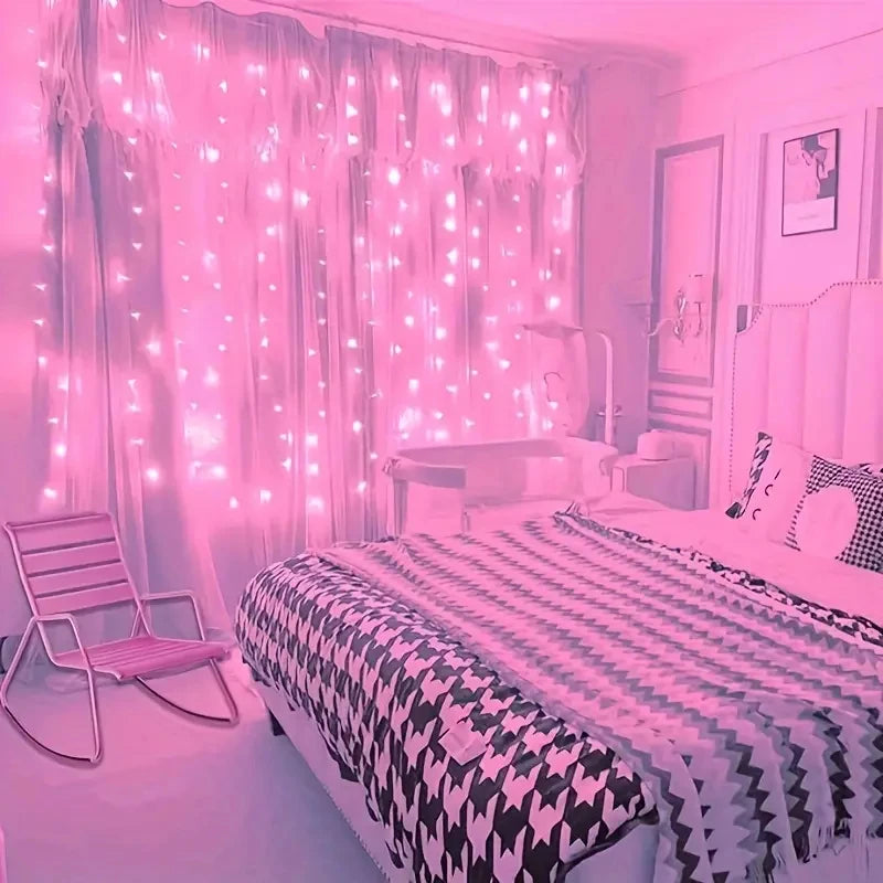 LED Curtain Fairy Lights with Remote – USB, 8 Modes, 3 m to 6 m