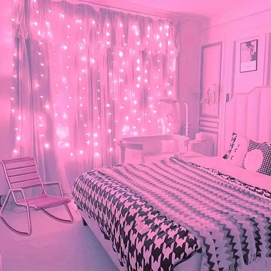 LED Curtain Fairy Lights with Remote – USB, 8 Modes, 3 m to 6 m