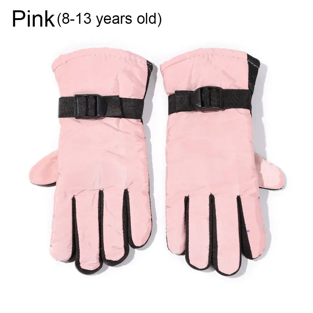 Ski Gloves for Kids & Adults – Adjustable Insulated Snow Gloves
