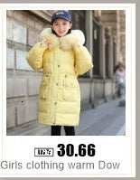 Autumn Winter Down Jacket for Girl Clothes Kids Overalls Snowsuit Baby Boy over Coat Toddler New Clothing Set Parka Real Fur